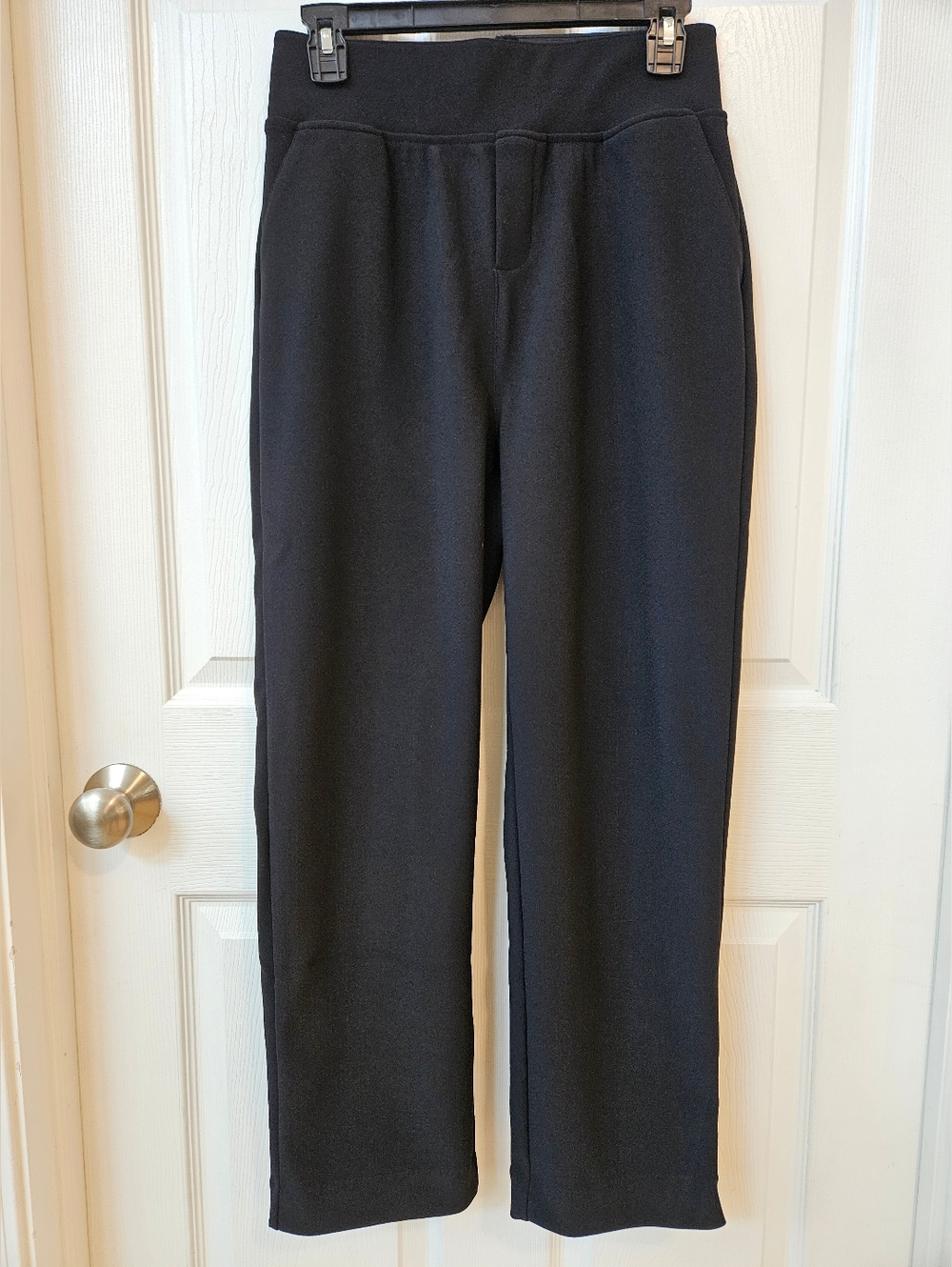 Zenana Black Pull On Pants Medium (25-26 Inch Waist) Stretch Casual